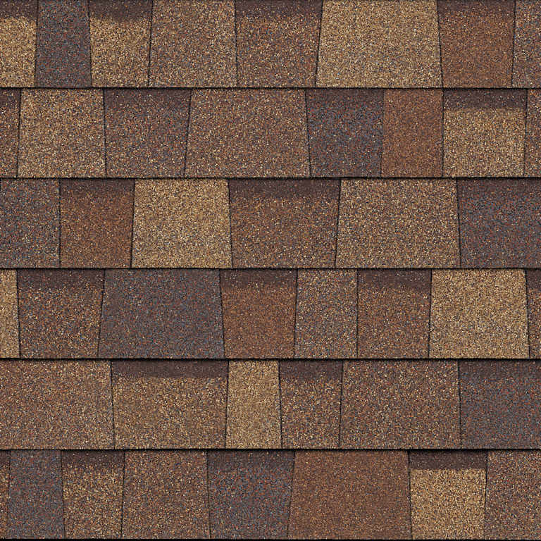 Owens Corning TruDefinition Duration shingles in Desert Rose