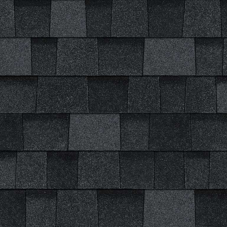Owens Corning TruDefinition Duration shingles in Onyx Black