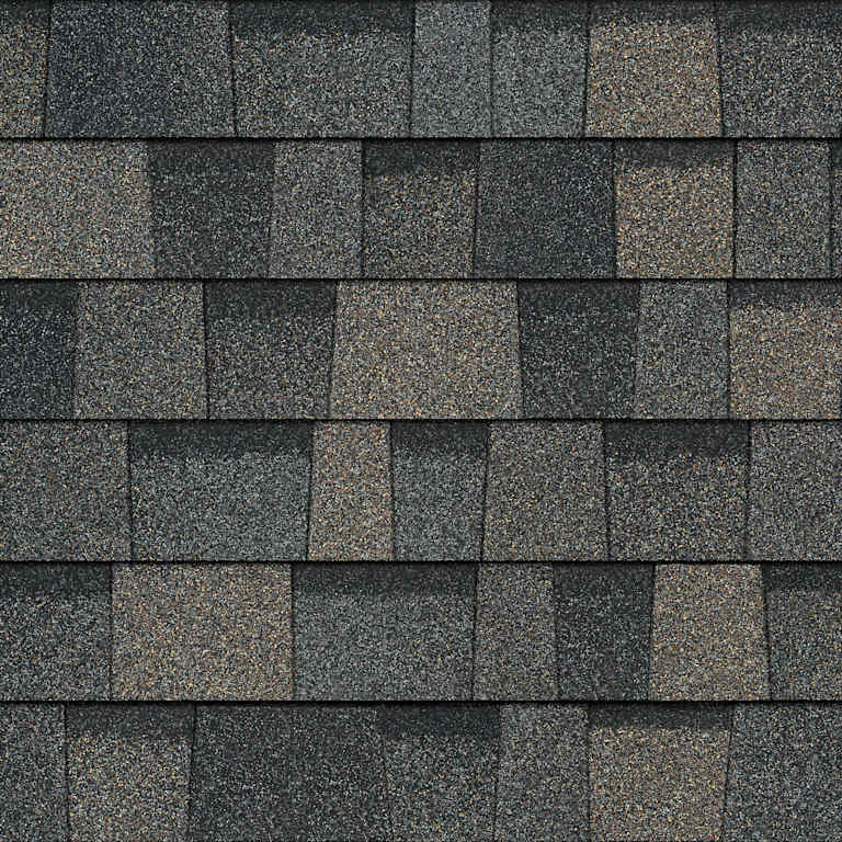 Owens Corning TruDefinition Duration shingles in Peppercorn