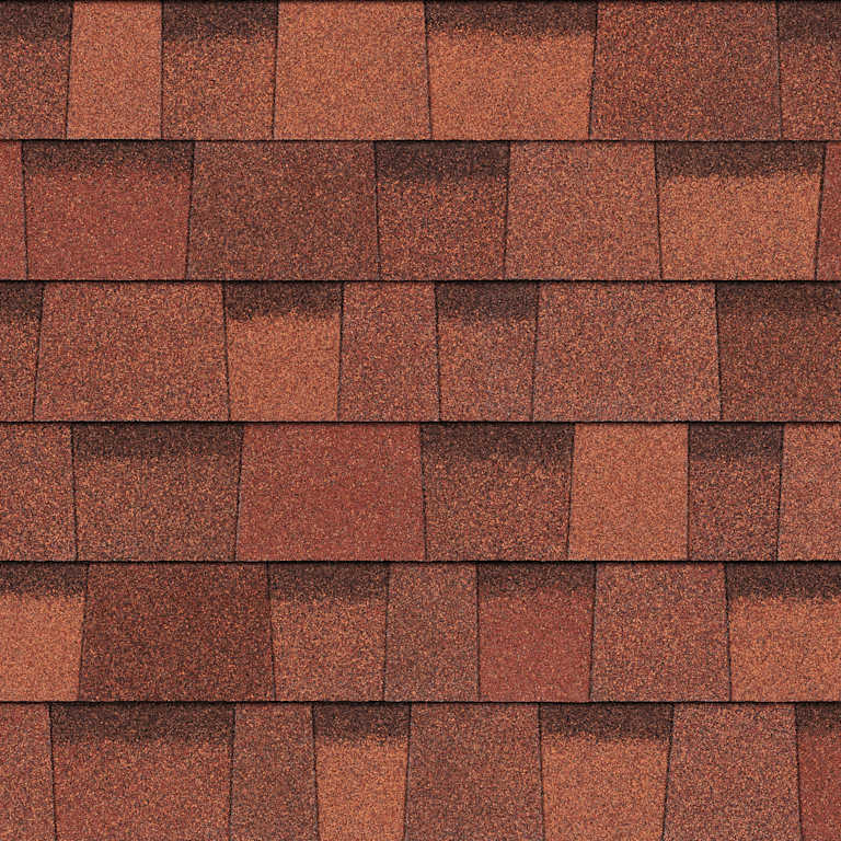 Owens Corning TruDefinition Duration shingles in Terra Cotta